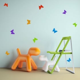 Decorative vinyl and stickers origami butterflies
