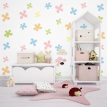 Wall murals for children or youth shapes of colors