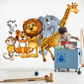 Vinyl adhesive children's animal Zoo