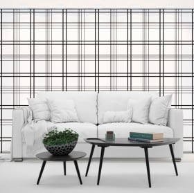 Vinyl wall murals lines or zigzag strokes