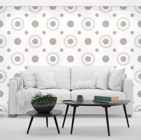 Wall murals of retro style stickers
