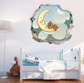 Children's vinyl 3D sweet teddy bears