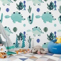 Adhesive murals children and youth dinosaurs