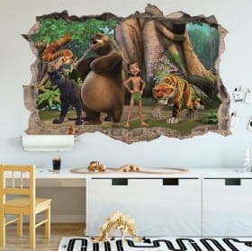 Decorative vinyl 3d children's zoo