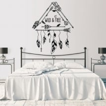 Wall murals english phrase decoration boho style