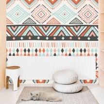 Wall murals of decorative vinyl with hippie style