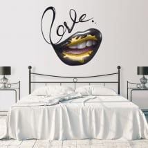 Vinyl walls mouth love