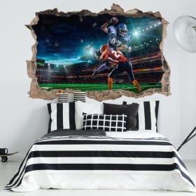Vinyl walls american football 3d