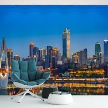 Vinyl wall murals china city of chongqing