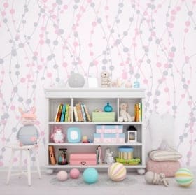 Photomurals vinyl walls pattern circles and lines