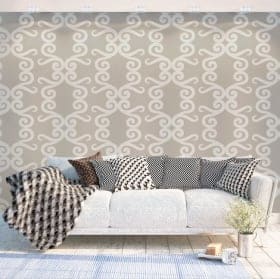 Vinyl wall murals with vintage style