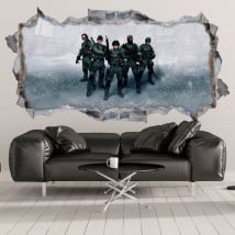Decorative vinyl and stickers counter strike 3d