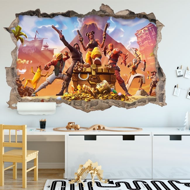 Stickers fortnite video games 3d