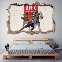 Decorative stickers apex legends 3d
