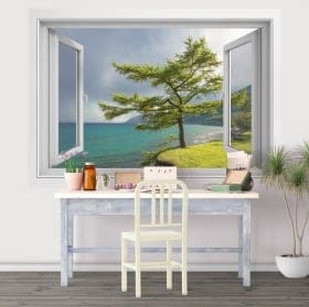 Decorative vinyl 3d russia siberia lake baikal