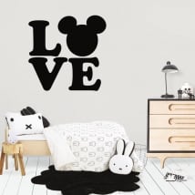 Vinyl and stickers love disney