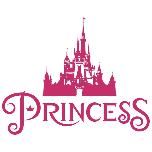 Vinyl and stickers princess castle disney