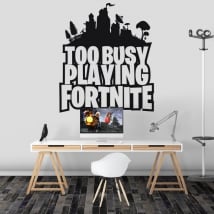 Vinyl and stickers of fortnite