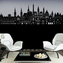 Decorative vinyl and stickers france skyline