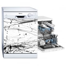 Vinyl dishwasher splashes black paint