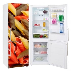 Vinyl refrigerators rustic wood finish