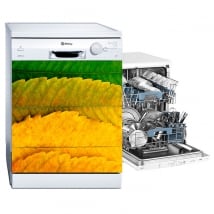 Vinyl dishwasher seasons leaves trees