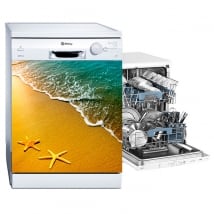 Decorative vinyl dishwasher sea stars