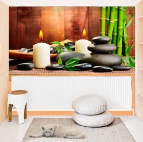 Adhesive murals zen style