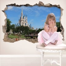 Vinyl 3d castle walt disney world
