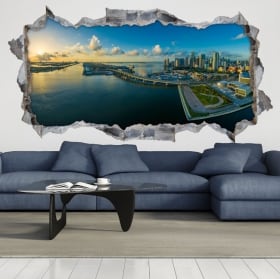 Decorative vinyl 3d panoramic the alhambra granada