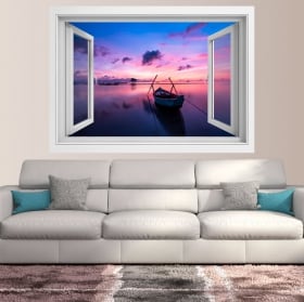 Vinyl 3d window sunrise island phu quoc vietnam