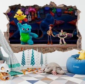 Children's vinyl 3D toy story lost time