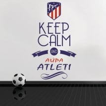 Vinyl stickers keep calm and aúpa atleti
