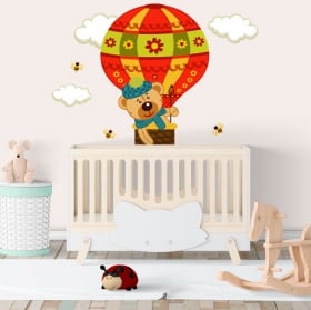 Vinyl and stickers children's balloon flight