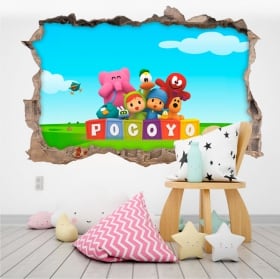 Baby or children's vinyl pocoyo 3d