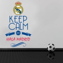 Vinyls football keep calm and hala madrid