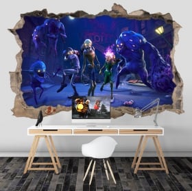 Adhesive stickers of fortnite 3d