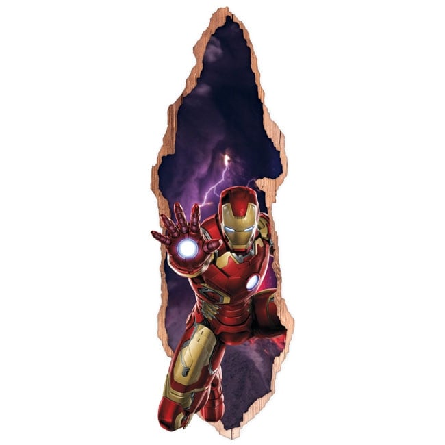 Vinyl Marvel Doors 3d Iron Man