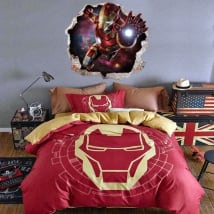 Vinyl stickers 3d marvel iron man