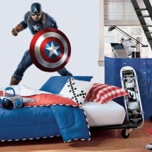 Decorative vinyl marvel captain america