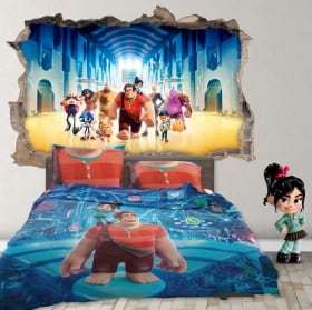 Decorative vinyl 3d disney ralph breaks internet