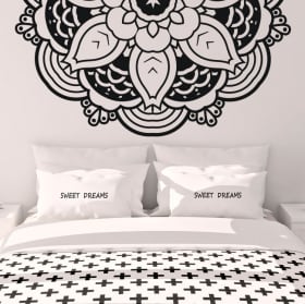 Wall stickers half of mandalas