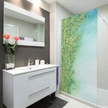 Vinyls screens watercolor bamboo plants