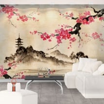 Vinyl murals japanese art