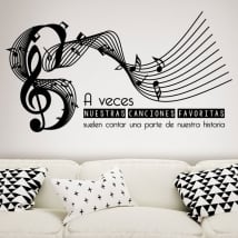 Decorative vinyl pentagram with phrase