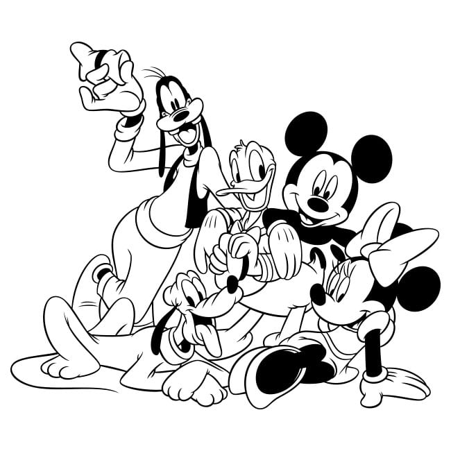 Vinyls Disney Mickey Mouse And His Friends