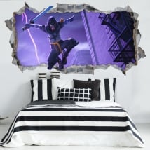 Decorative vinyl fortnite game 3d