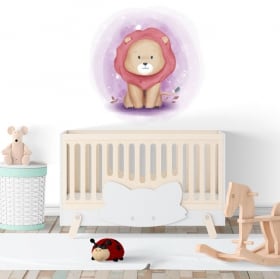 Children's or baby vinyl giraffe and elephant