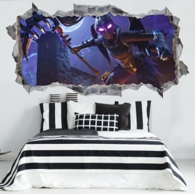 Stickers video game fortnite 3d