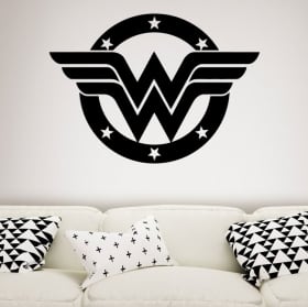 Decorative vinyl and stickers silhouette wonder woman